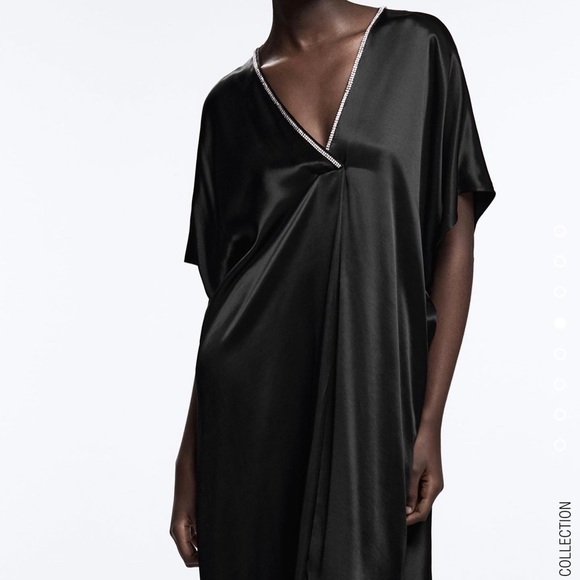 ZARA SATIN EFFECT TUNIC - Picture 8 of 12